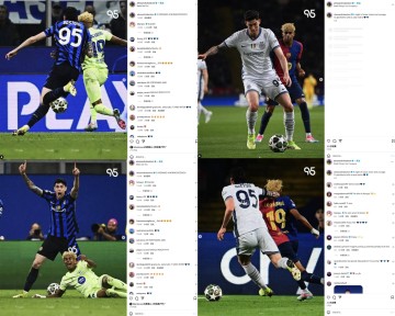 最强对手!巴斯托尼两回合赛后社媒配图都是自己与亚马尔同框照