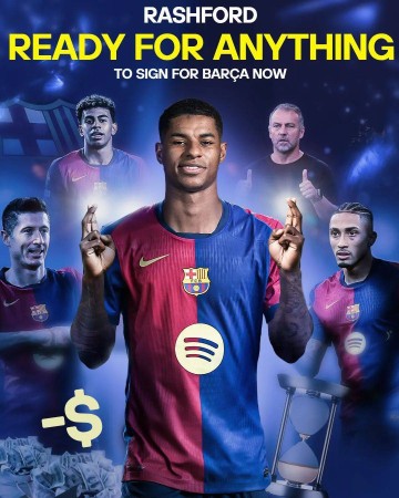 曝曼联准备3500万卖拉什福德!其已与巴萨谈降薪,求助超级经纪人